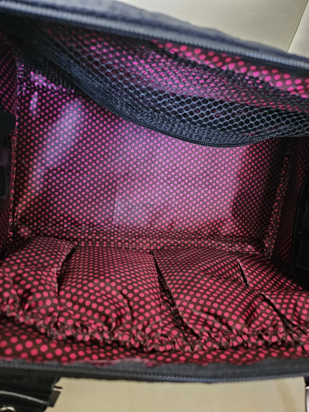 Caboodles Black Logo Jacquard Cosmetic Duffel